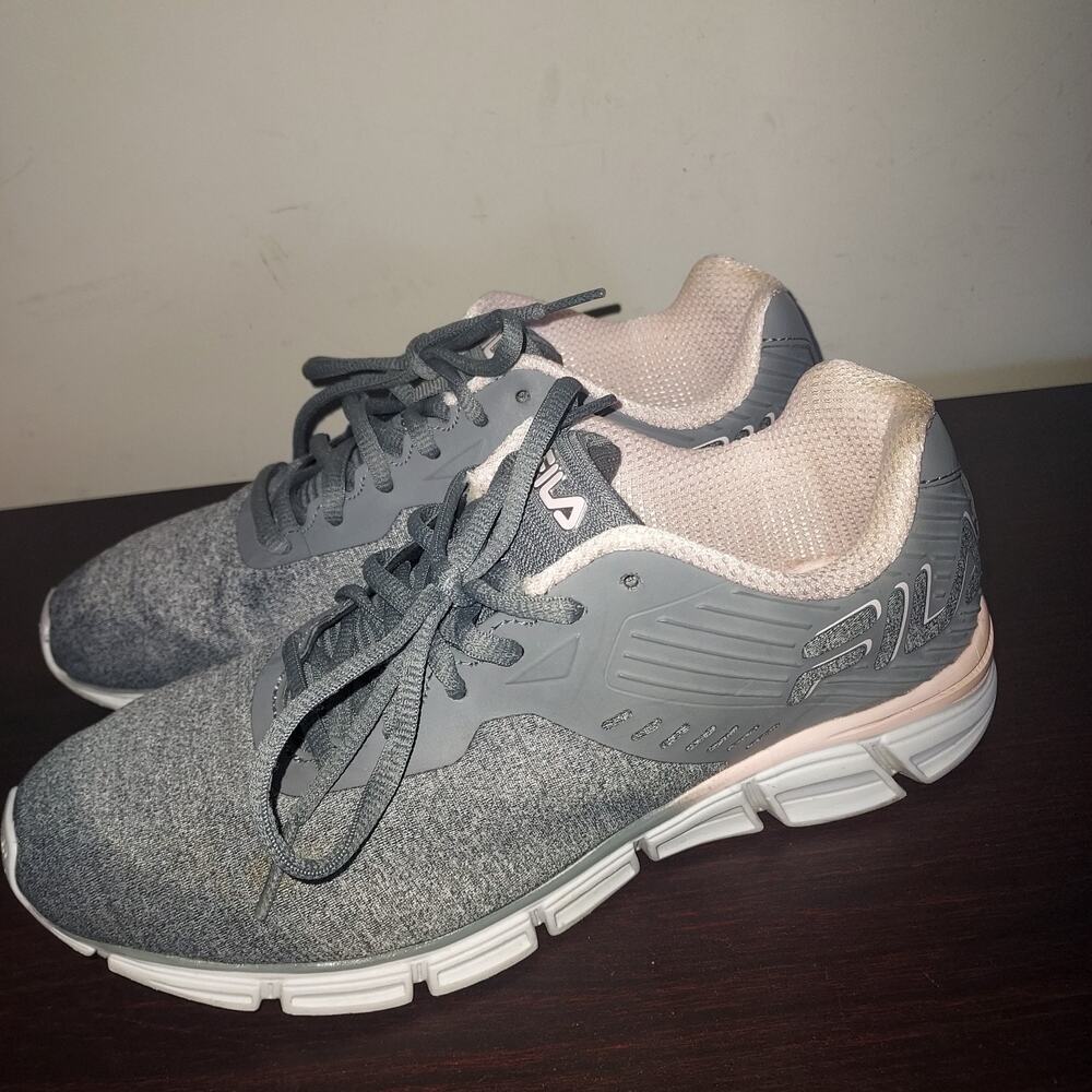 Fila Women's Sneakers 8M Primeforcer Low Top Lace Up Walking Shoes Casual Gray